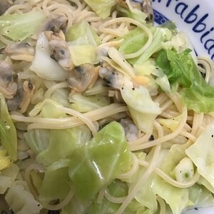 アサリとキャベツのパスタ